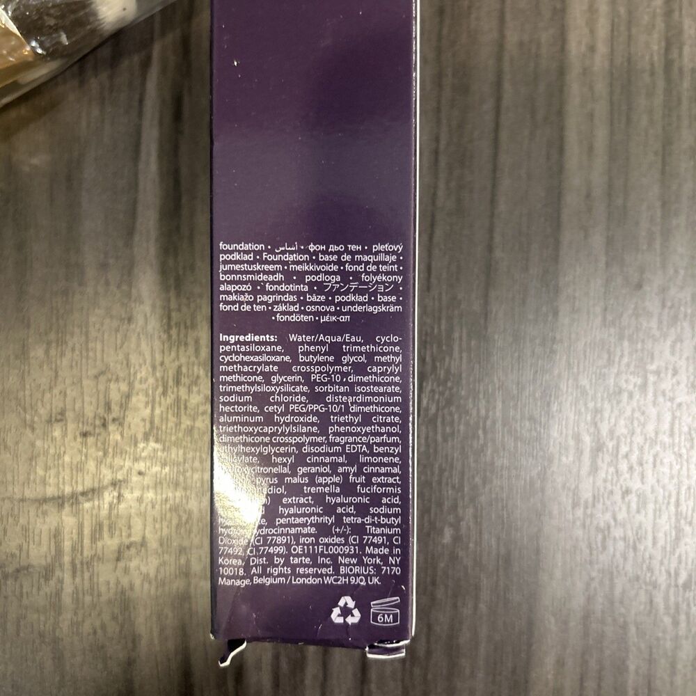 Tarte Face Tape Foundation And Brush - 35N Medium Neutral 1.01 Fl Oz - Picture 2 of 6